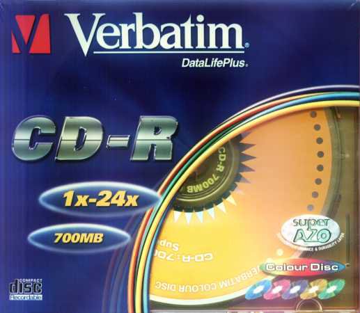 CD-R 80 24× Colour Disc front