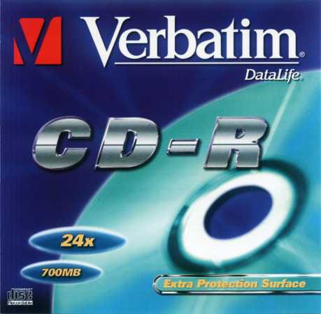 CD-R 80 24× Verbatim DL Extra Surface front