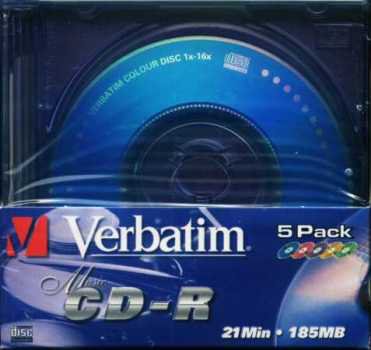 CD-R 23min 16× Verbatim Colour Disc front