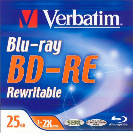 BD-RE Verbatim Scratch Guard Plus 43614 - zepředu