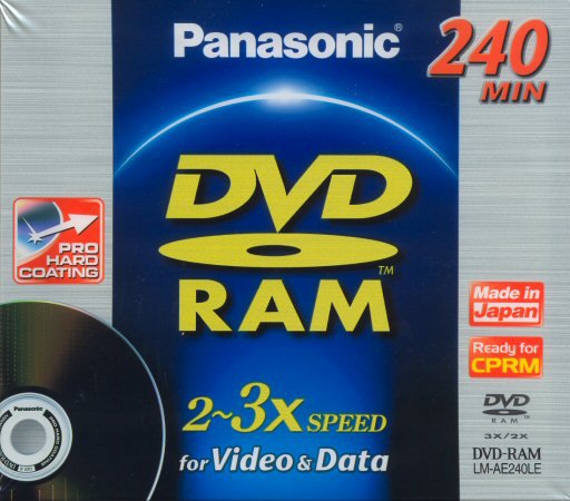 DVD-RAM Panasonic LM-AE240LE double sided Pro Hard Coating - zep