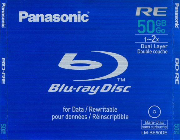 BD-RE Panasonic LM-BE50DE - zezadu