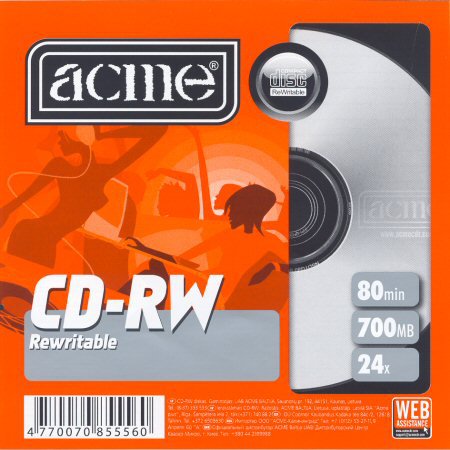 CD-RW Acme  - zepředu