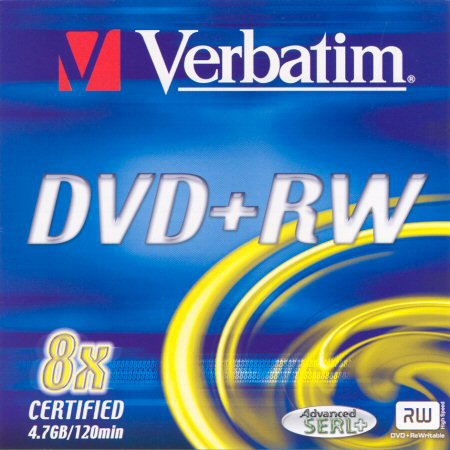 DVD+RW Verbatim SERL+ - zepředu