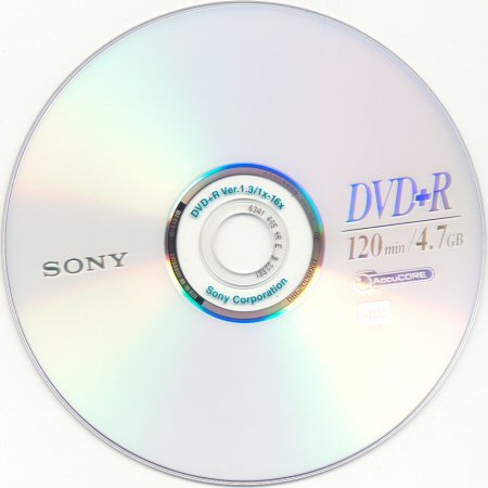 DVD+R Sony AccuCORE - médium