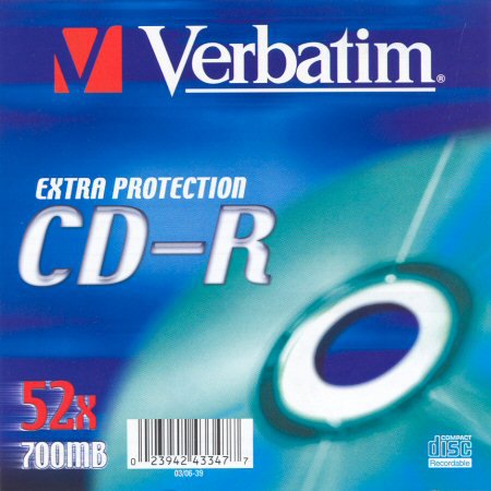 CD-R Verbatim Extra Protection Surface - zepředu