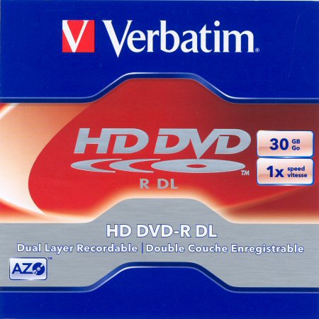 HD DVD-R Verbatim  - zepředu