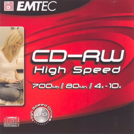 CD-RW EMTEC  - zepředu