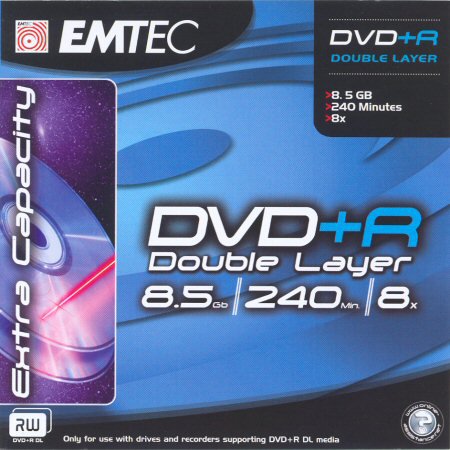 DVD+R DL EMTEC  - zepředu