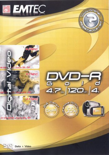 DVD-R EMTEC Gold Lifetime Archiving - zepředu