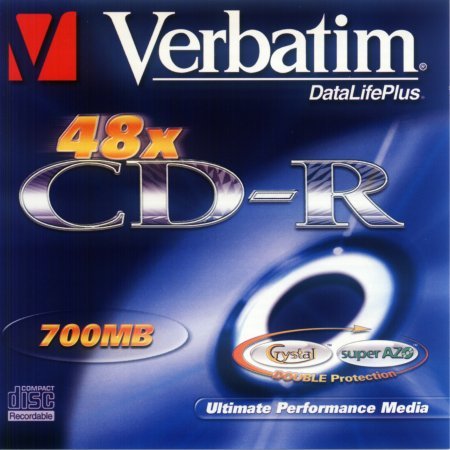 CD-R 80min Verbatim DataLifePlus Crystal SuperAZO front