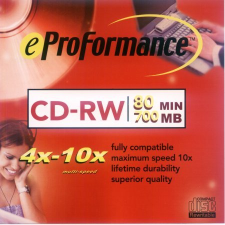 CD-RW eProFormance multi-speed 4×-10× - zepředu