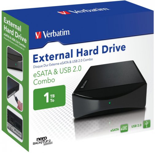 Verbatim eSATA USB HDD 1TB