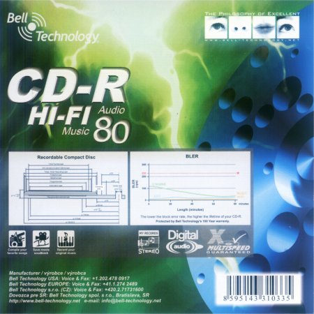 CD-R 80 Bell Audio front
