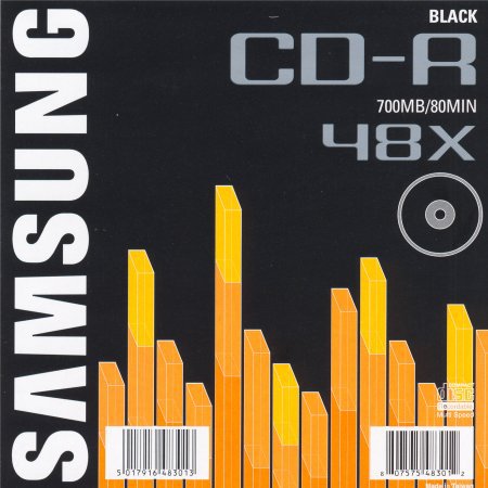 CD-R Samsung Black 48× - zepředu