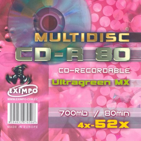 CD-R Multidisc Ultragreen MX 52× front