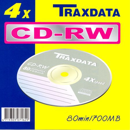 CD-RW Traxdata 4x - zepředu