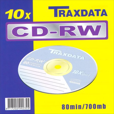 Traxdata CD-RW 80 10× front