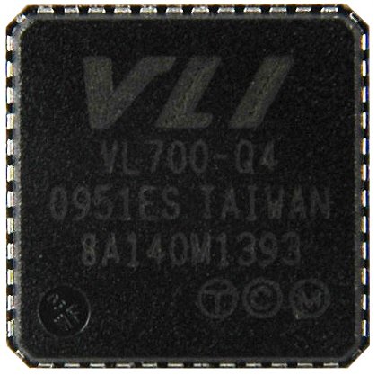 VIA čip VL700 USB 3.0 a SATA 3Gbit/s řadič