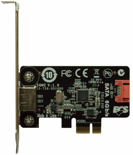 ECS S6M2 ×1 PCIe SATA 6 Gbit/s řadič