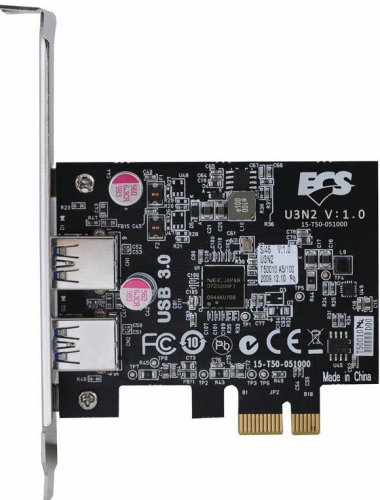 ECS U3N2 ×1 PCIe USB 3.0 řadič