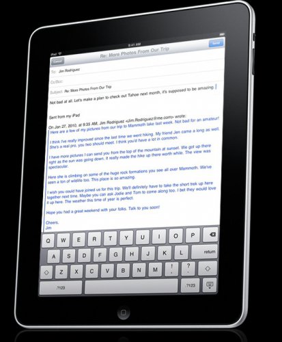 Apple iPad psaní