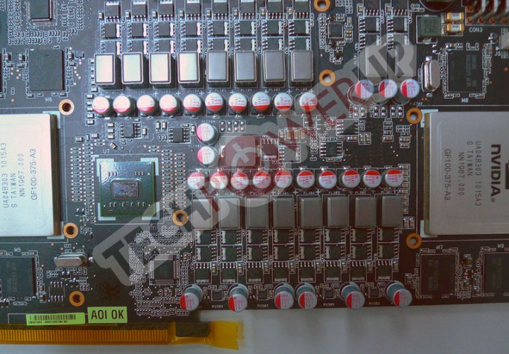 Asus dual GTX 480 obvody napájení