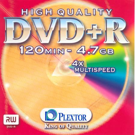 DVD+R Plextor High Quality - zepředu