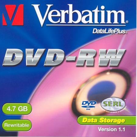 DVD-RW Verbatim DataLifePlus SERL ver.1.1 - zepředu