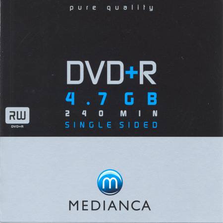 DVD+R medianca pure quality - zepředu