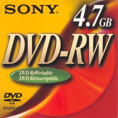 DVD-RW Sony DMW47 - zepředu