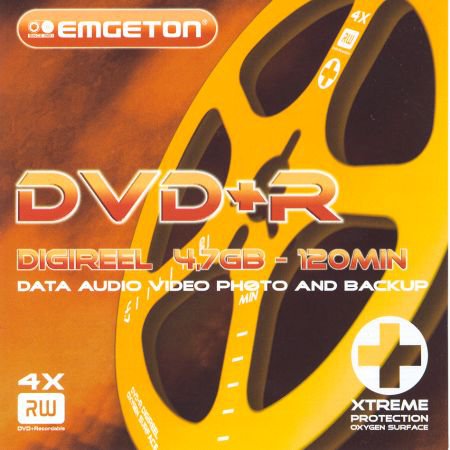 DVD+R emgeton DIGIREEL - zepředu