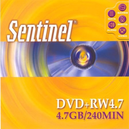 DVD+RW Sentinel   - zepředu