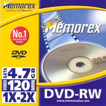 DVD-RW Memorex Part No. 854612 - zepředu