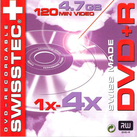 DVD+R Swisstec   - zepředu