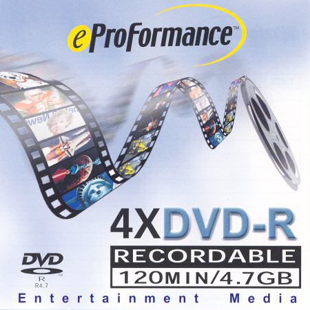 DVD-R eProFormance Entertainment - zepředu