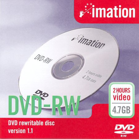 DVD-RW Imation version 1.1 (Order no. 51122 16077) - zepředu