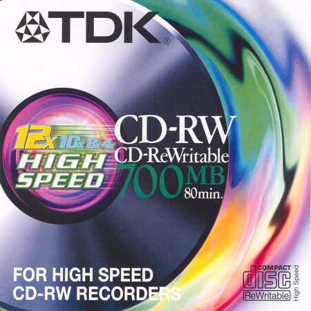 TDK CD-RW 80 12× front