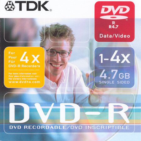 DVD-R TDK   - zepředu