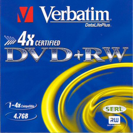 DVD+RW Verbatim DataLifePlus SERL - zepředu