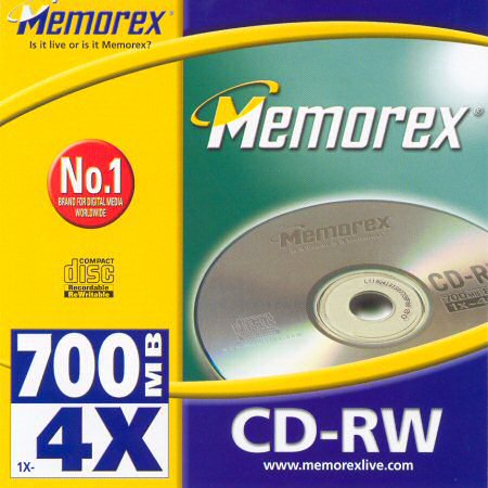 CD-RW 80 Memorex 4× front