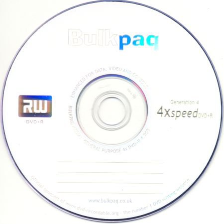 DVD+R Bulkpaq Generation 4 - médium