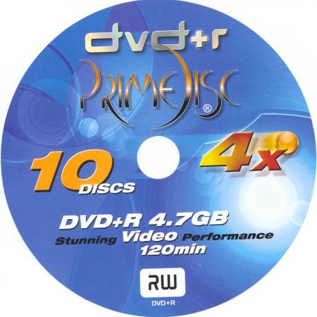 DVD+R PrimeDisc   - zepředu