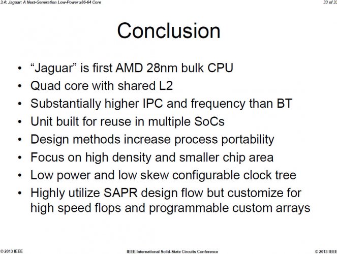 AMD Jaguar IEEE 2013 33