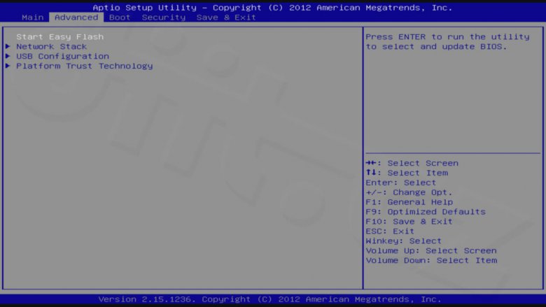 ASUS Transformer Book T100 - Setup - Advanced
