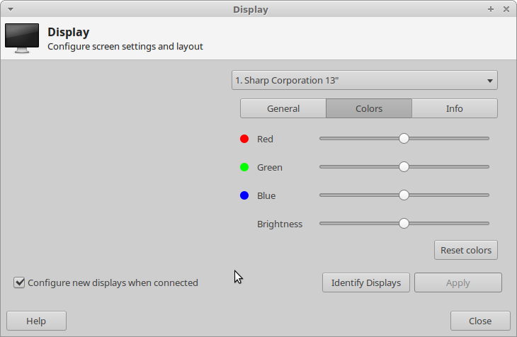Display Dialog Colors