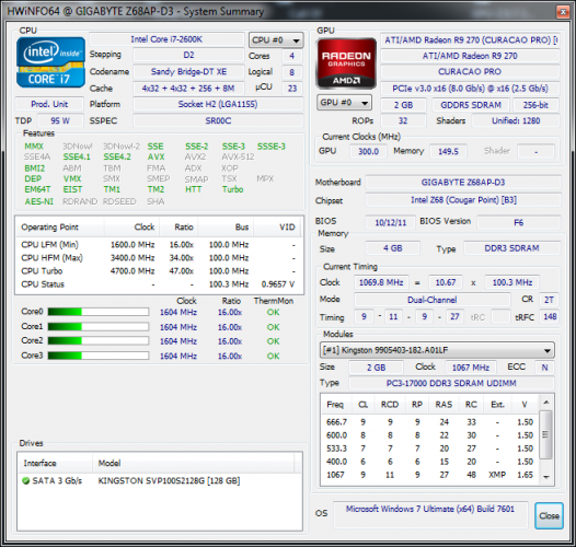 Gigabyte Radeon R9 270 OC - 270-hwi64