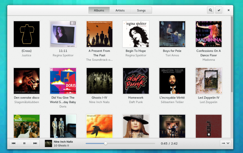 GNOME 3.10 - 250gnome-music