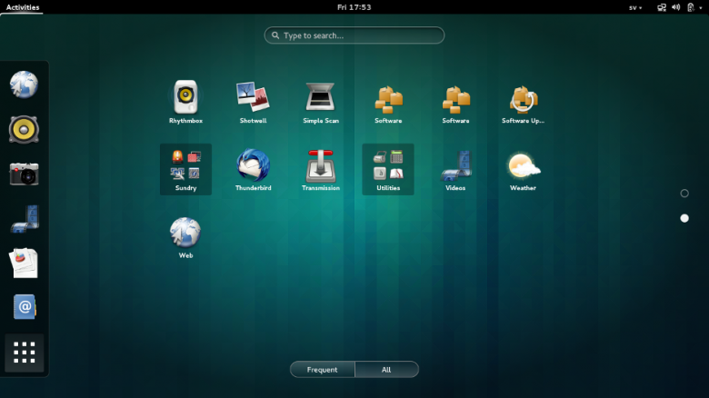 GNOME 3.10 - 900app-view