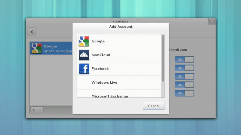 GNOME 3.8 - goa-add-account